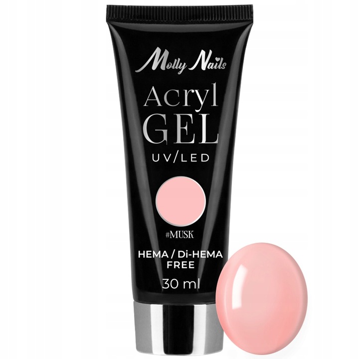 Poligelis Molly Nails HEMA/Di-HEMA Acrygel Musk Pink 30 ml
